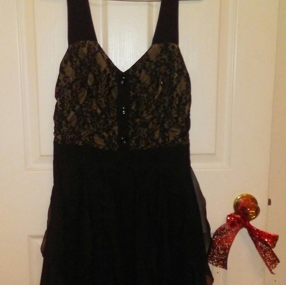 Black and Gold Holiday Dress